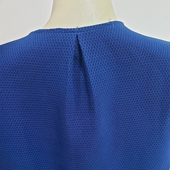 J Crew Blue Sleeveless Blouse - Picture 7 of 8